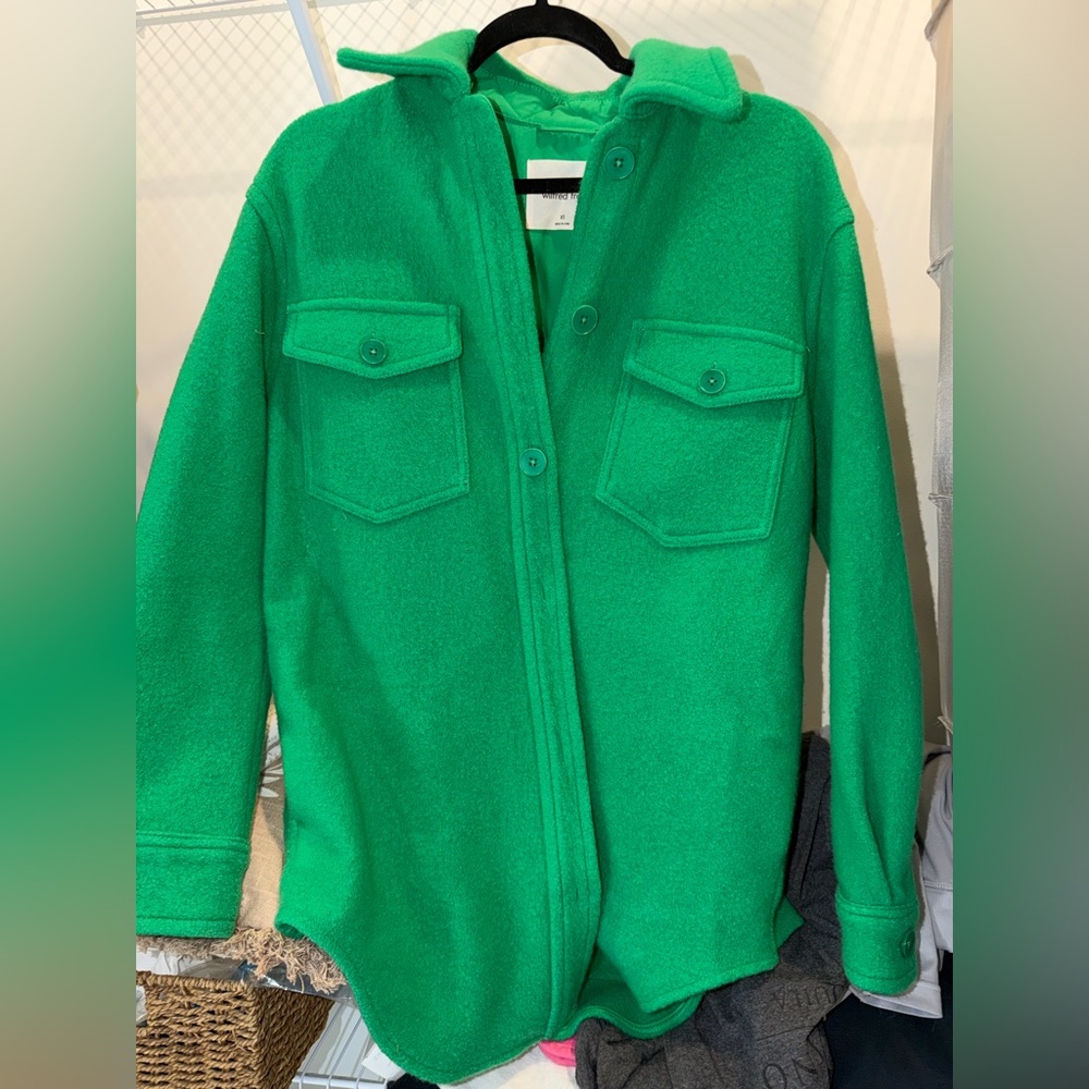 Aritzia Wilfred Green Shacket